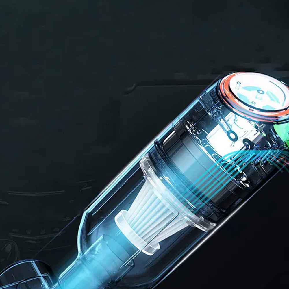 Wet/Dry Strong Suction Wireless Car Vacuum- USB Charging