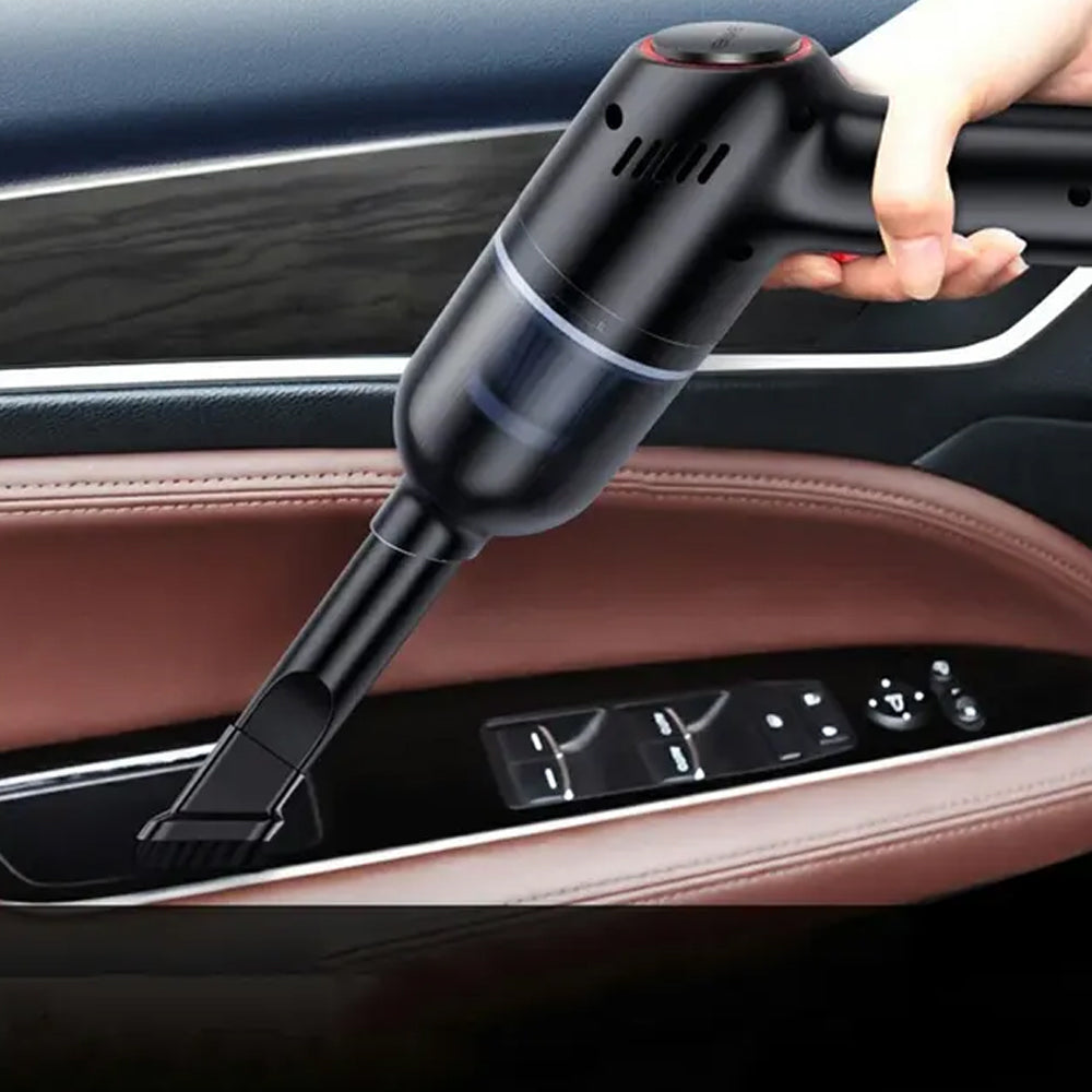 Wet/Dry Strong Suction Wireless Car Vacuum- USB Charging