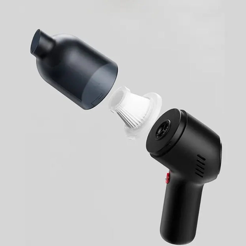 Wet/Dry Strong Suction Wireless Car Vacuum- USB Charging